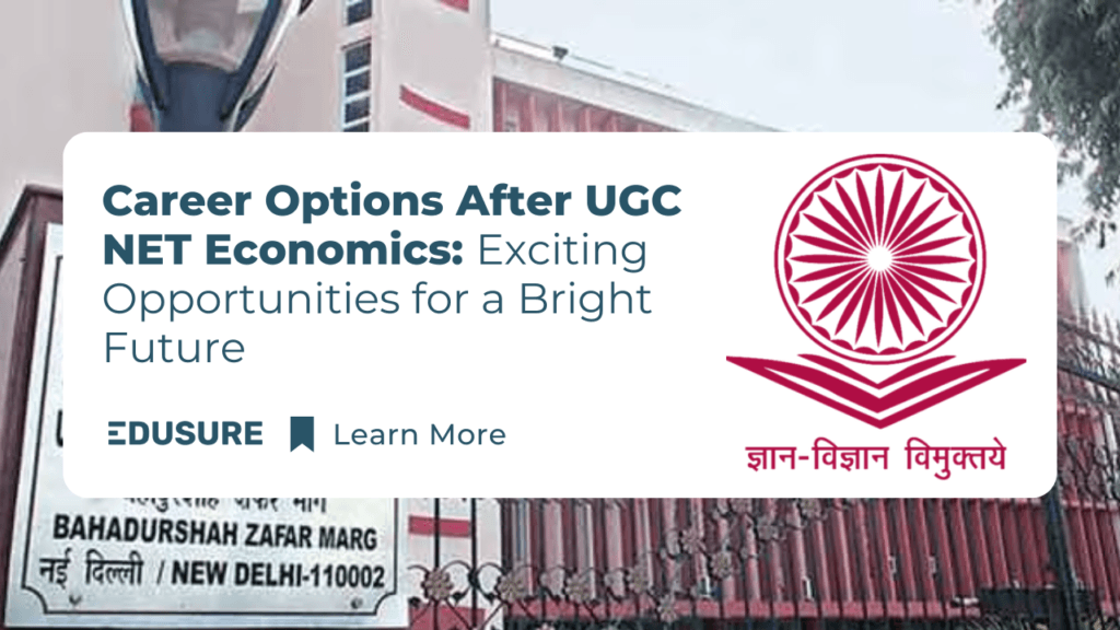 Career Options after UGC NET Economics