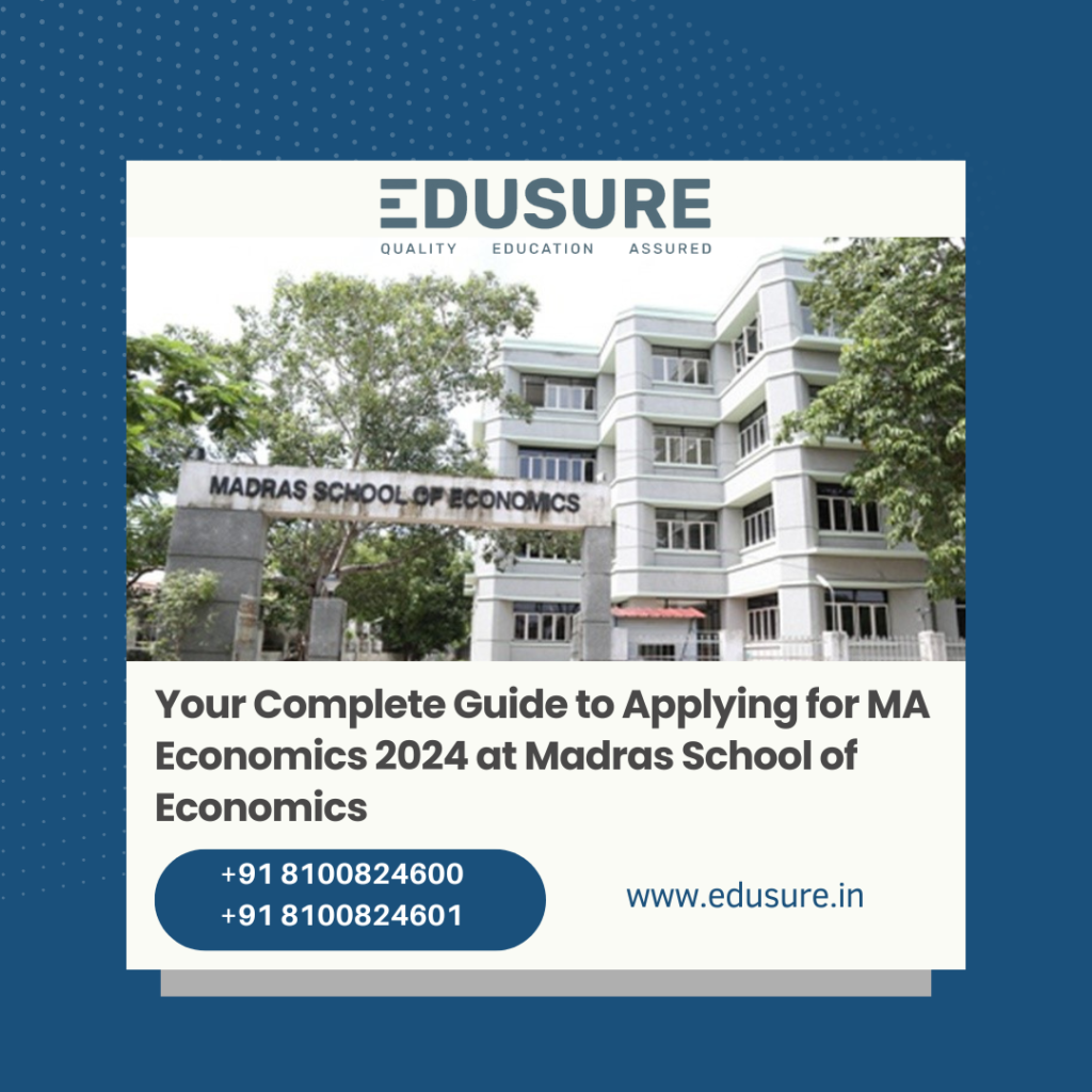 MSE MA Economics Admissions