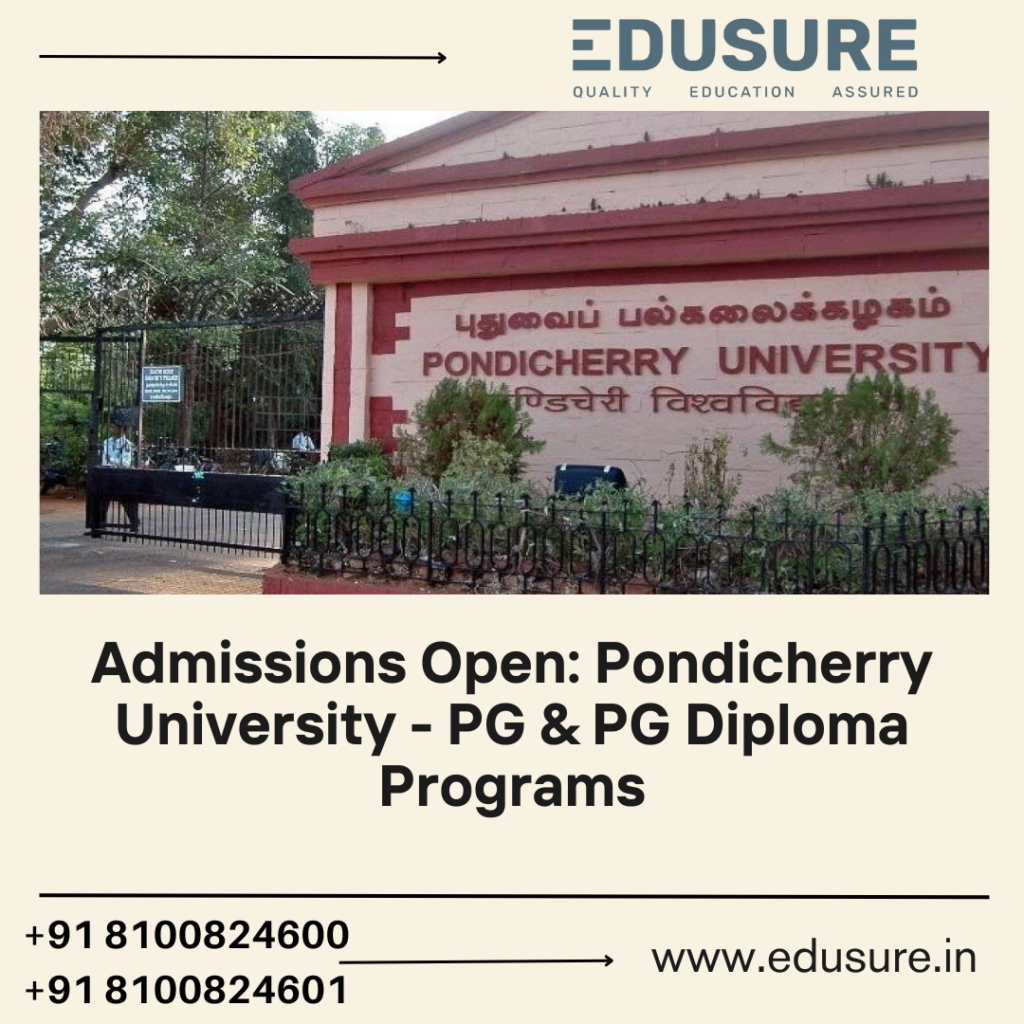Pondicherry University PG Admission
