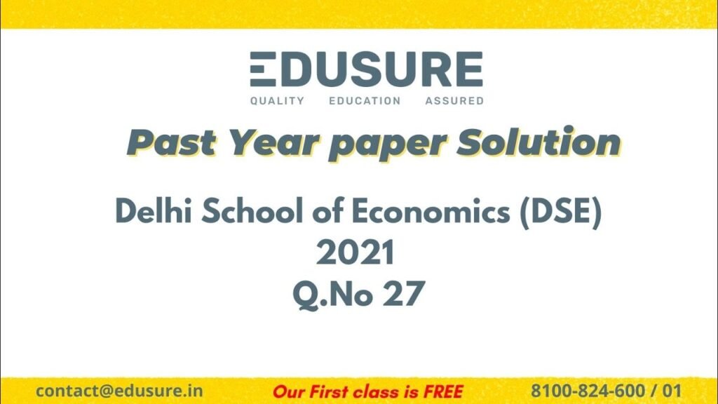 Free DSE ma eco Mock test