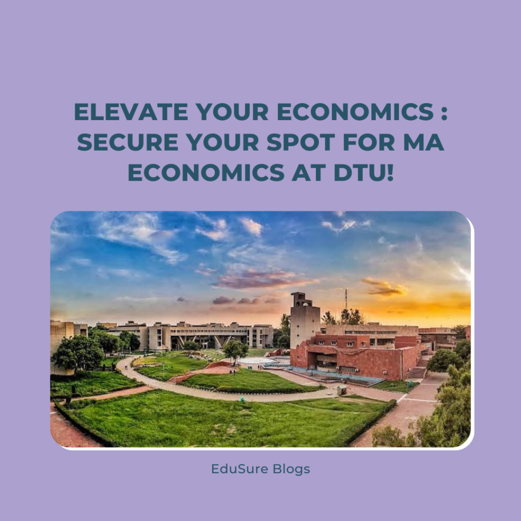 DTU MA Economics Admissions