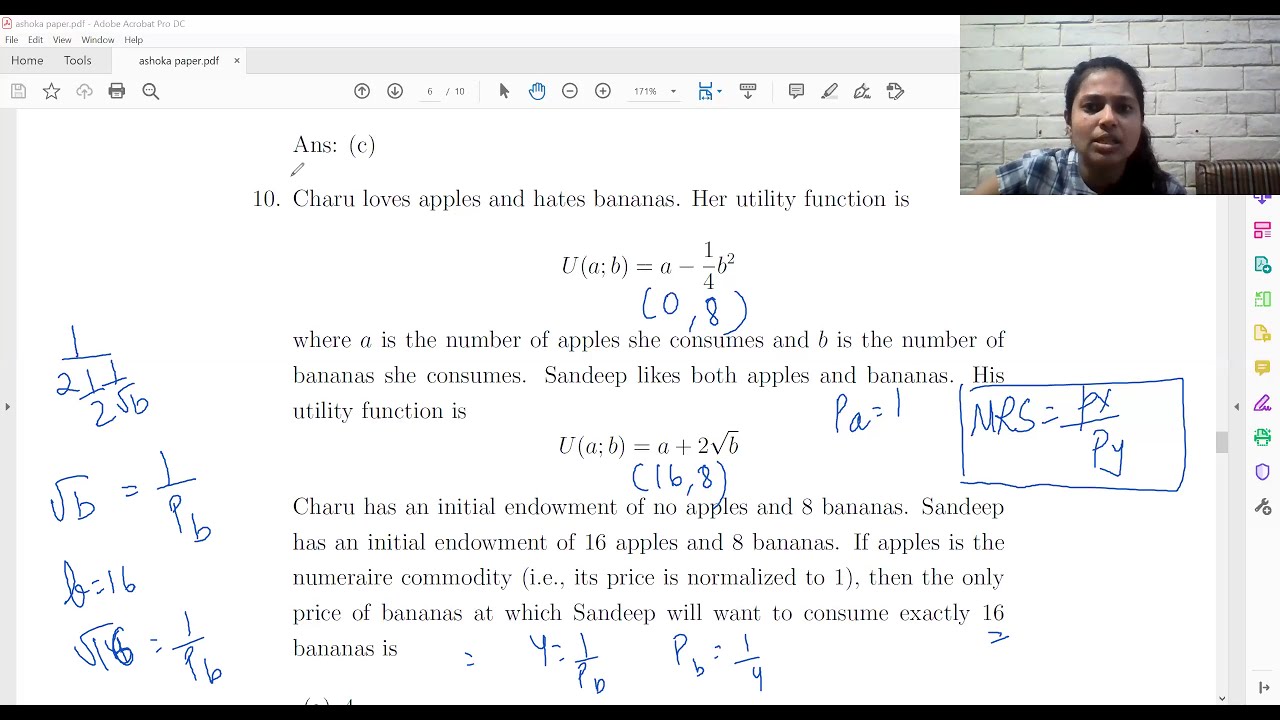 Sample Paper Economics Q10 Solution