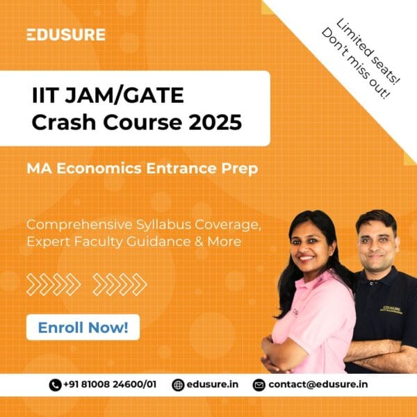 IIT JAM and GATE MA Economics Entrance Exam Preparation