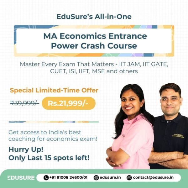 EduSure’s ISI+CUET - MA Economics Entrance Power Crash Course - Self Paced