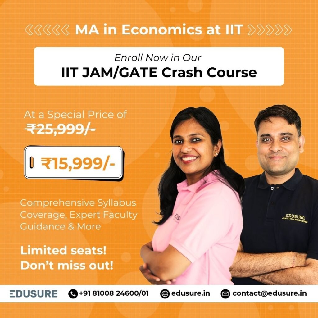 IIT JAM Economics Past Year Papers Coaching - Best MA Eco Entrance Coaching with ISI DSE Faculty