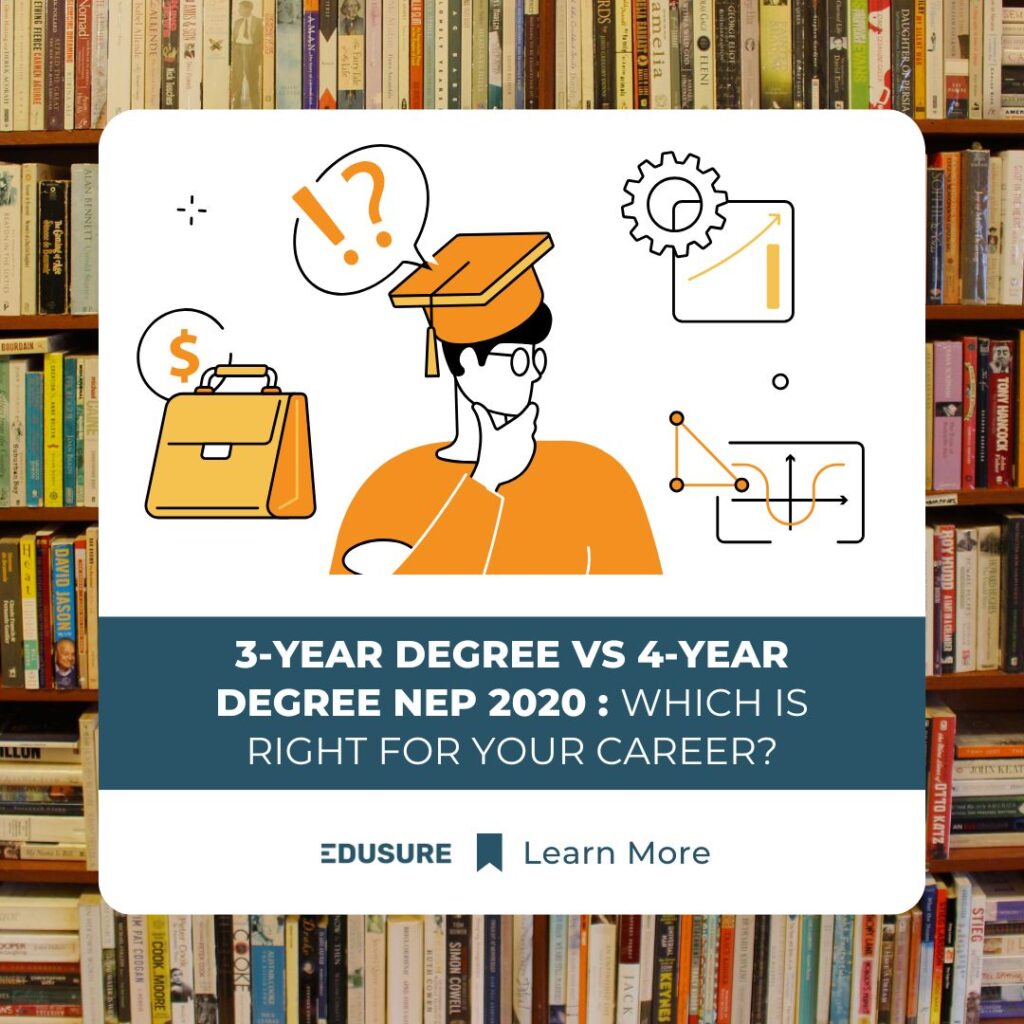 Career options for 3-year degree vs 4-year degree NEP 2020