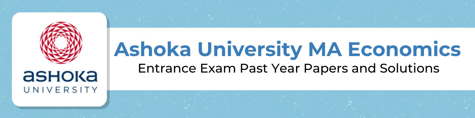 Ashoka University MA Economics Past Year Papers Entrance Coaching Online with EduSure