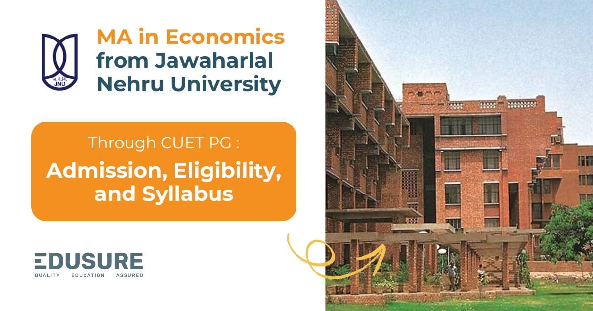 JNU MA Economics Admission through CUET PG Economics